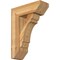 Ekena Millwork Olympic Slat Rough Sawn Bracket w/ Offset Brace, Western Red Cedar, 8"W x 22"D x 30"H BKT0806X22X30OLY06RWR - alternate 1